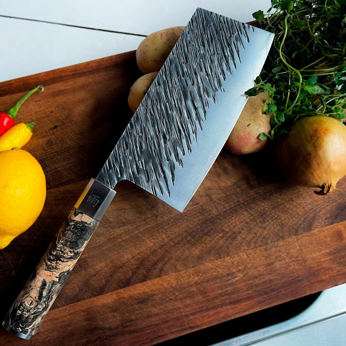 Ame kinesisk kockkniv, 17 cm