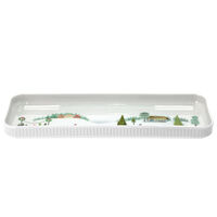 Pillivuyt Vinter Plissé Fad Rektangulær 36 x 12 cm