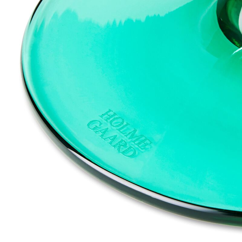 Flow vattenglas på fot 35 cl, emerald green