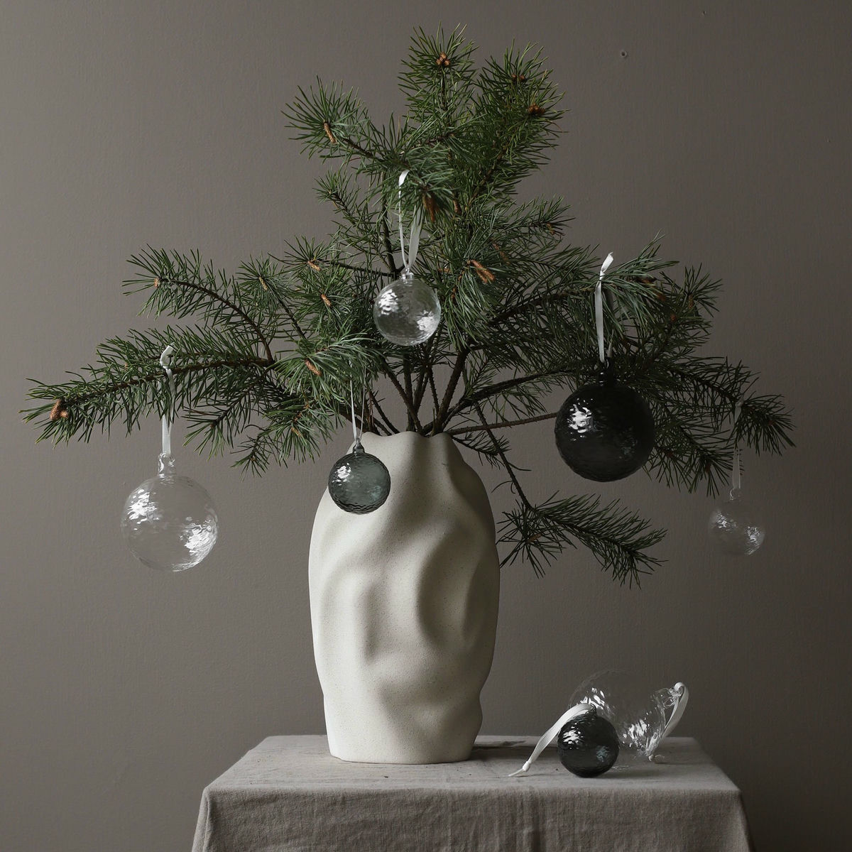 Gry Marble julekule, 8 cm