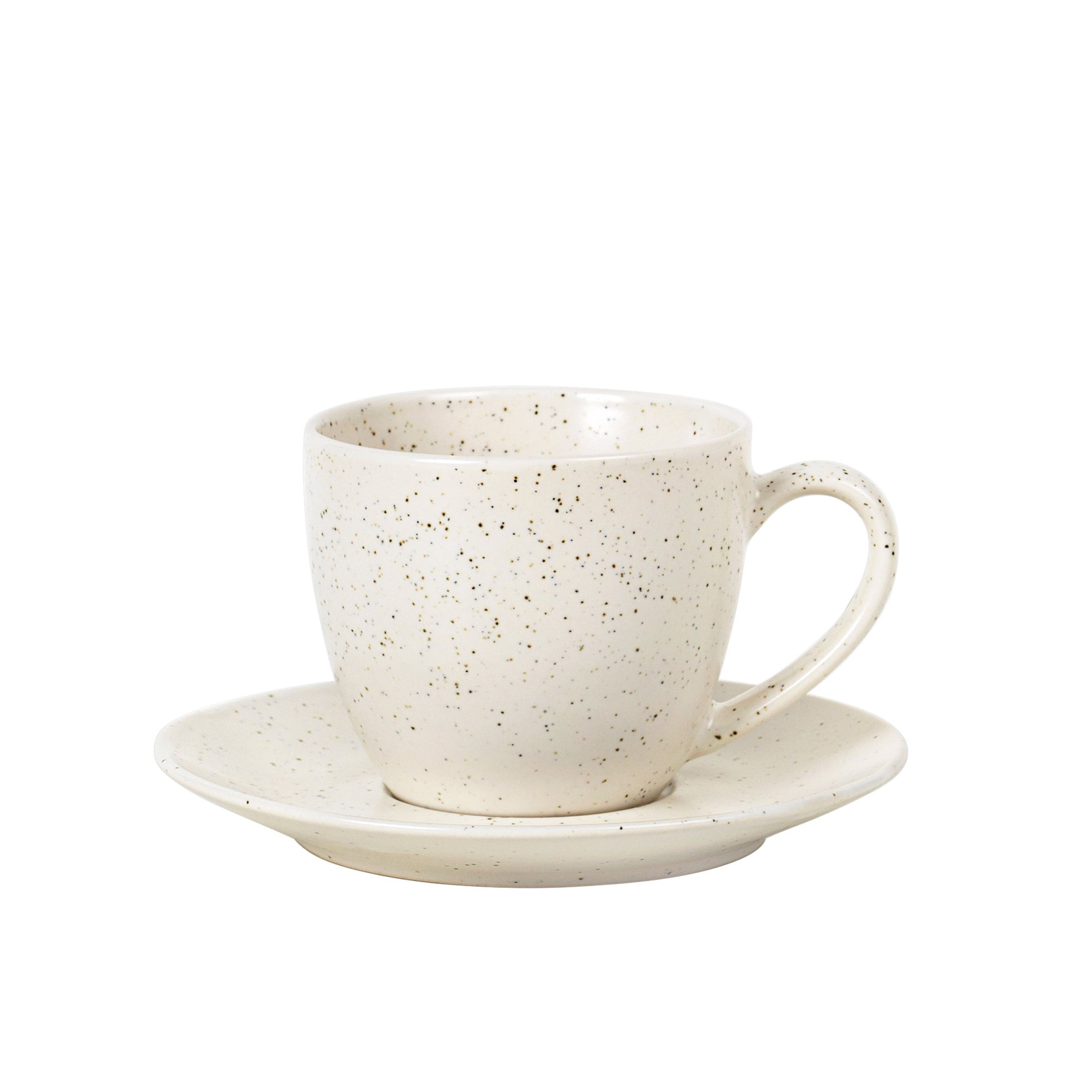 Nordic Vanilla kaffekopp med fat 15 cl