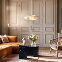 Cannes IP44 kannettava pöytävalaisin, beige