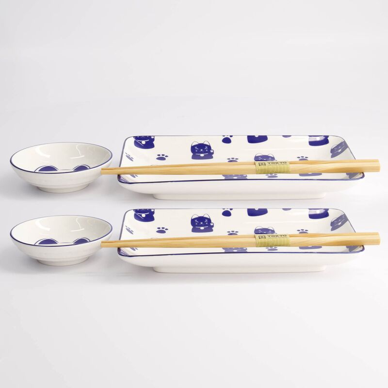 Kawaii Blue Maneko gavesett