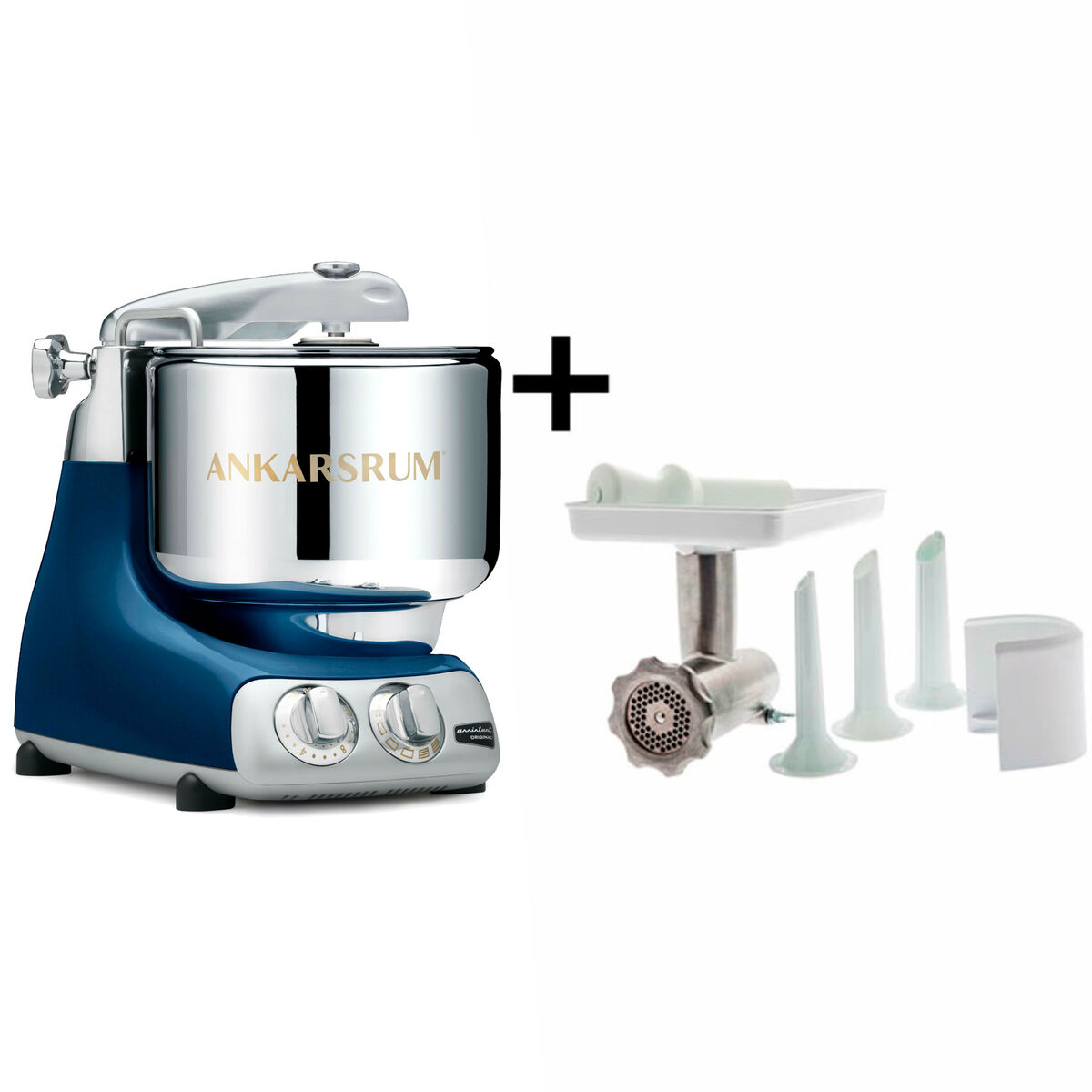 Ankarsrum Assistent Original AKM6230 Ocean Blue + Kjøttkvern