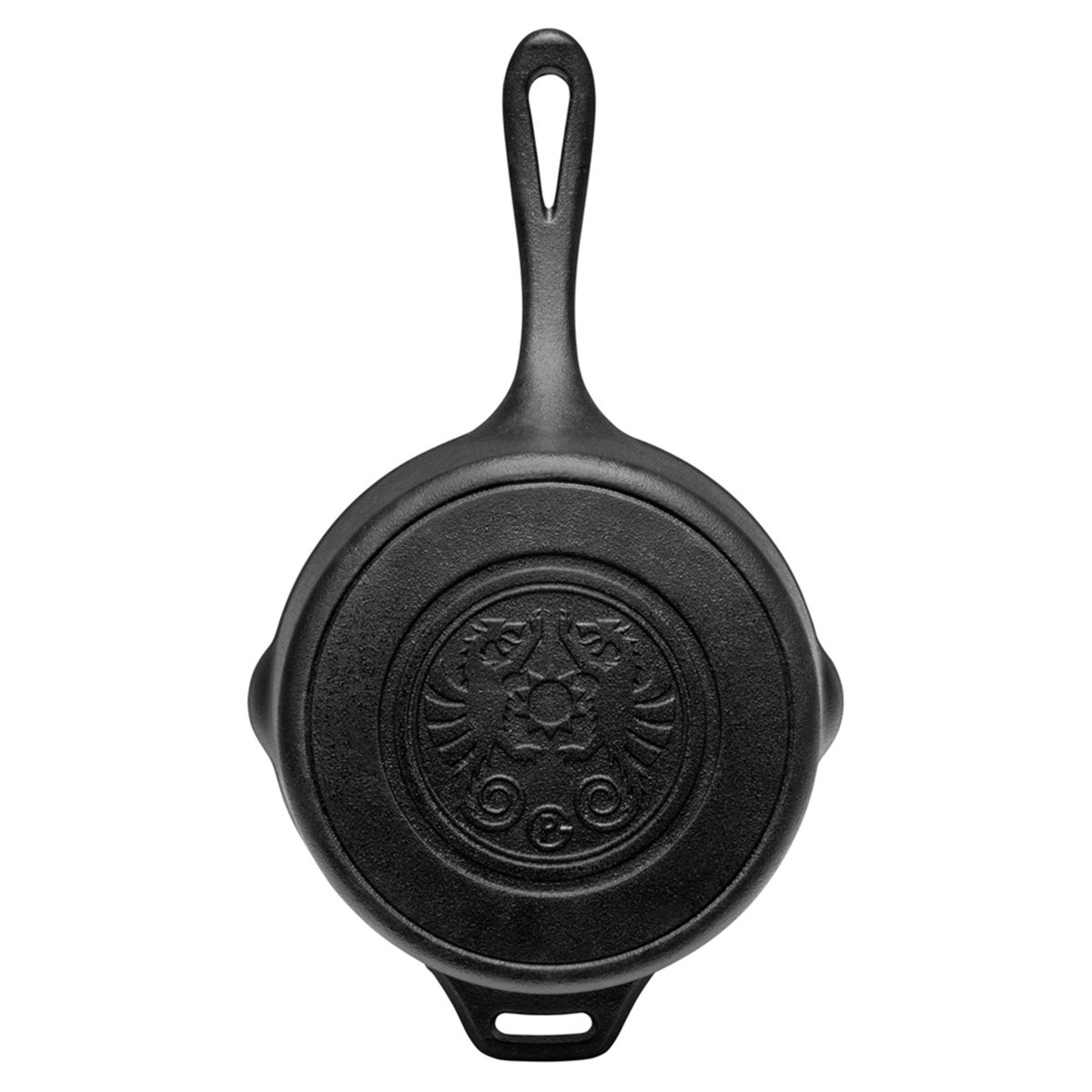Gjutjärnskastrull med lock 2 liter