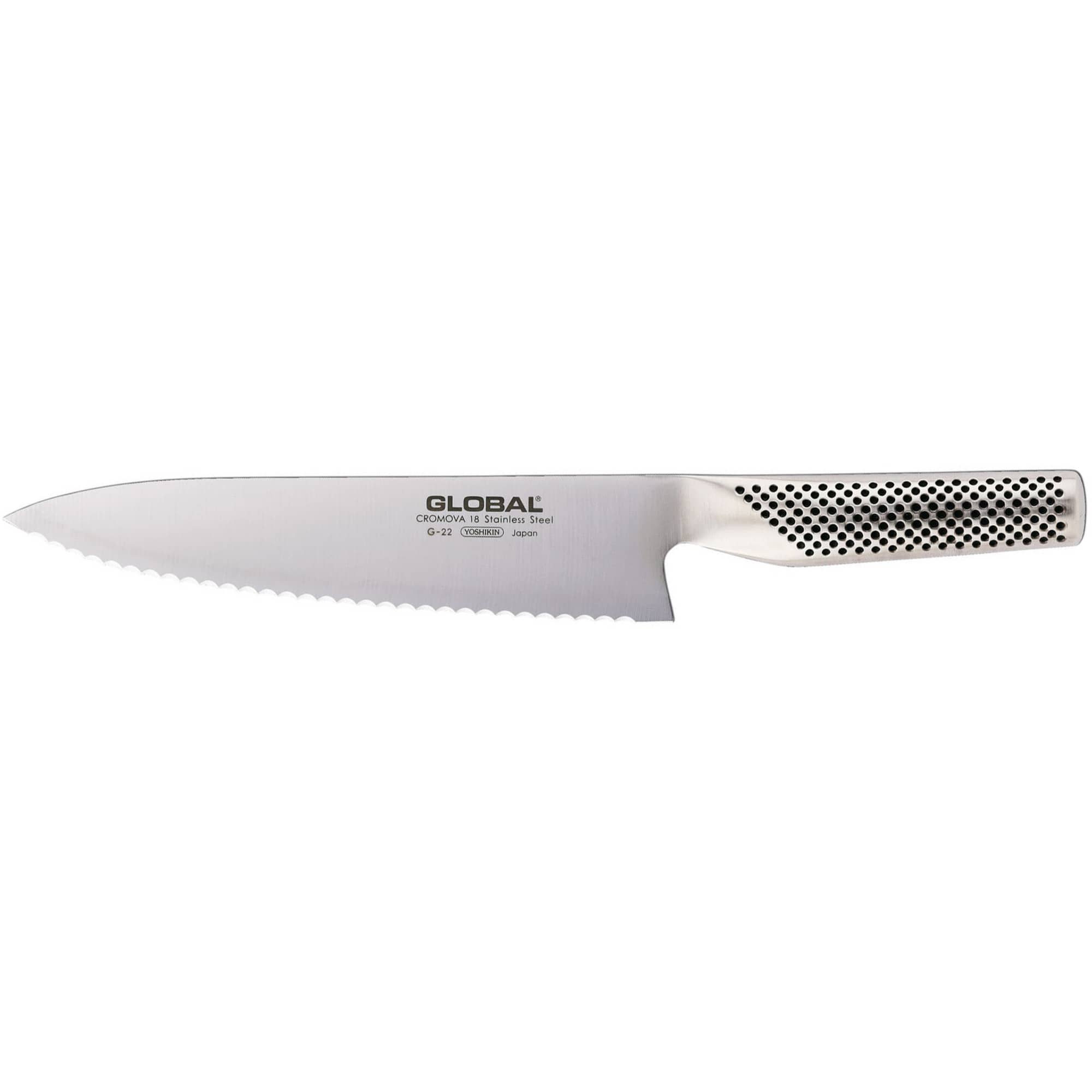 G-22L Brødkniv 20 cm Tagget Venstre