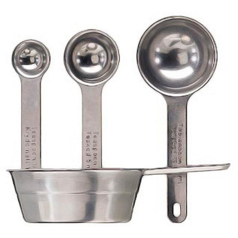 Målesett Fire deler Rustfritt