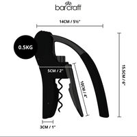BarCraft Deluxe Korkkiruuvi integroitdulla folioleikkurilla