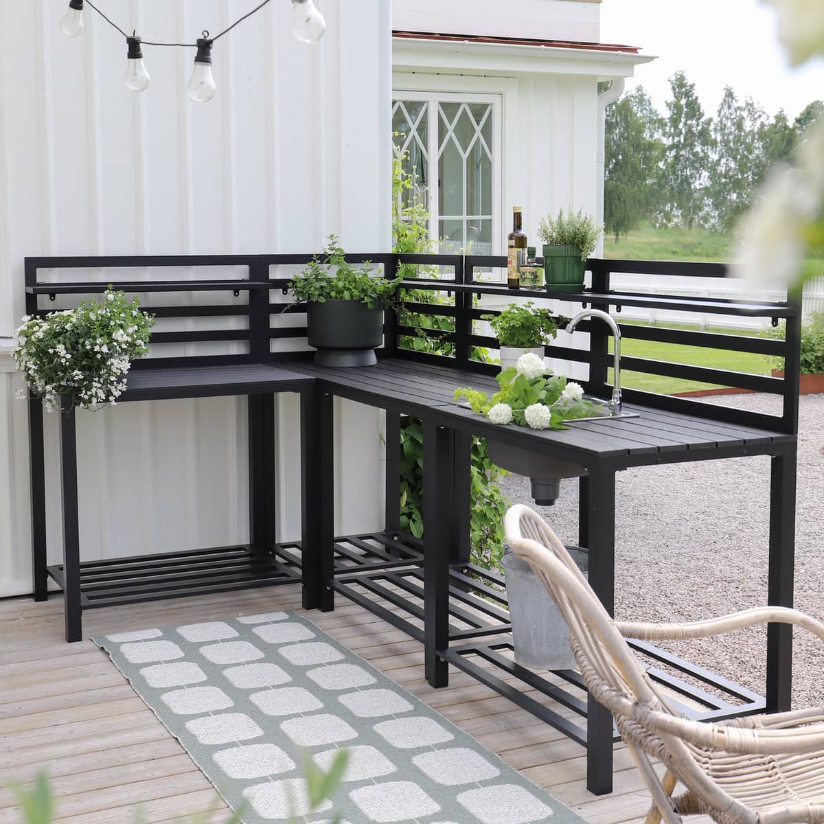 Udekøkken modul 90 x 60 cm, 2 stk.