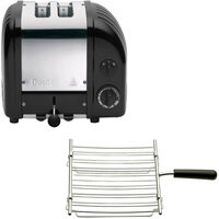 Brødrister Classic 2 skiver med grillfunktion, Blank sort