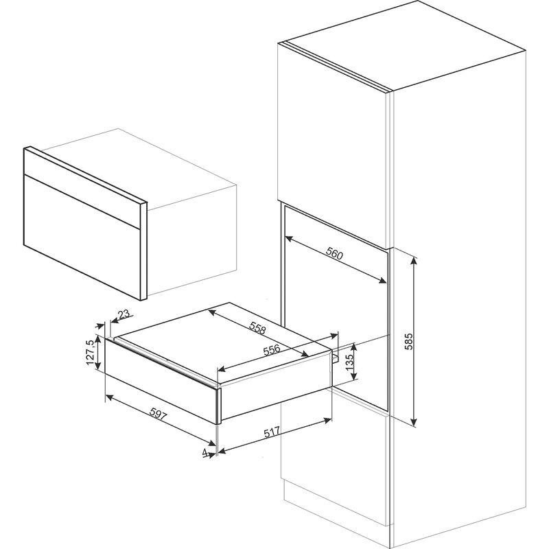Classic Värmelåda i Rostfritt Stål, 15 cm Hög