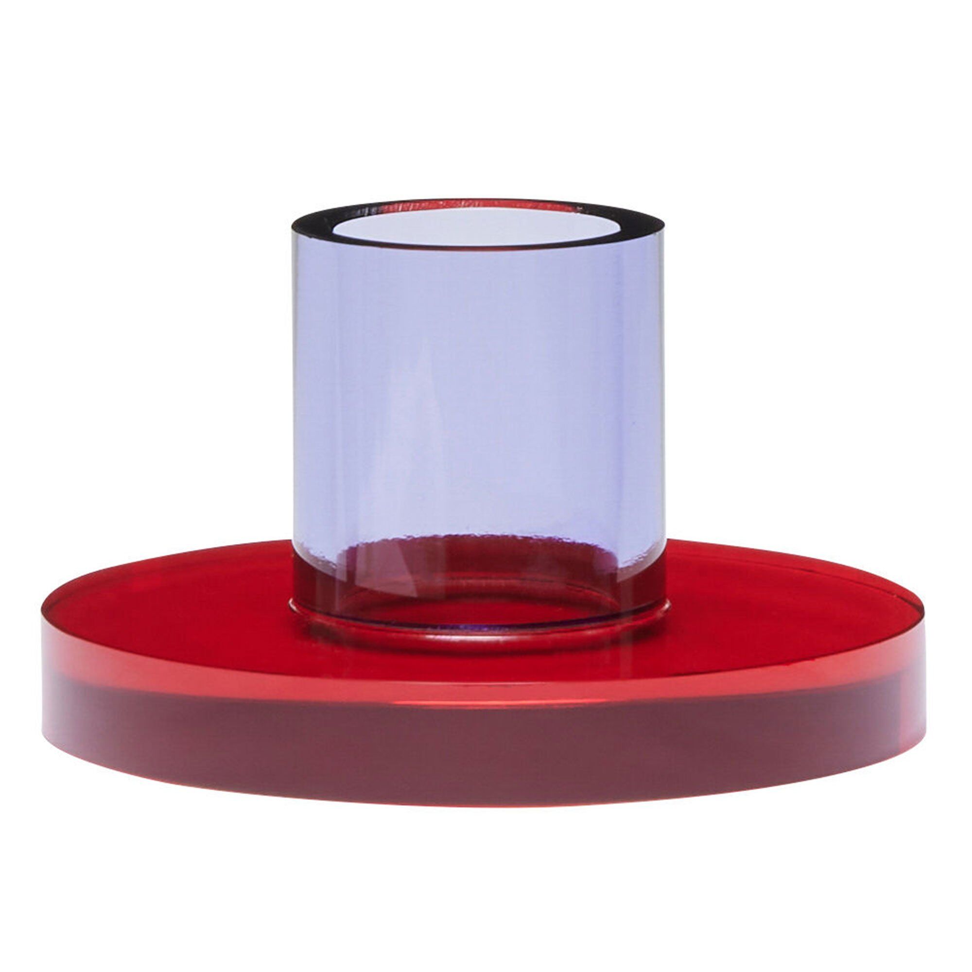 Astra ljusstake 7 cm, röd/lila