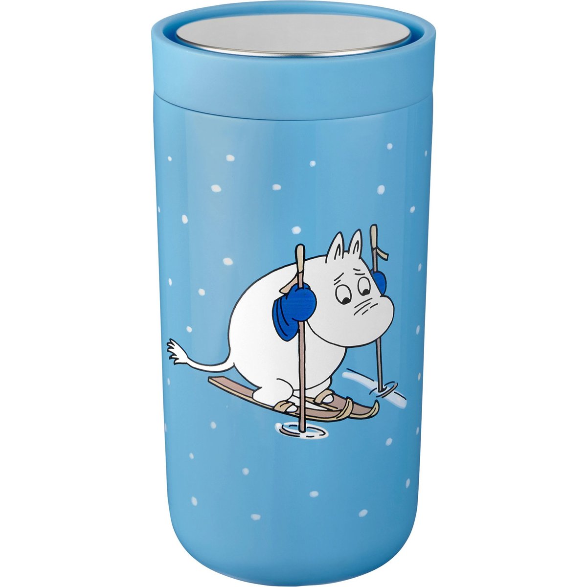 To Go Click termokrus 0,2 liter, Moomin skiing