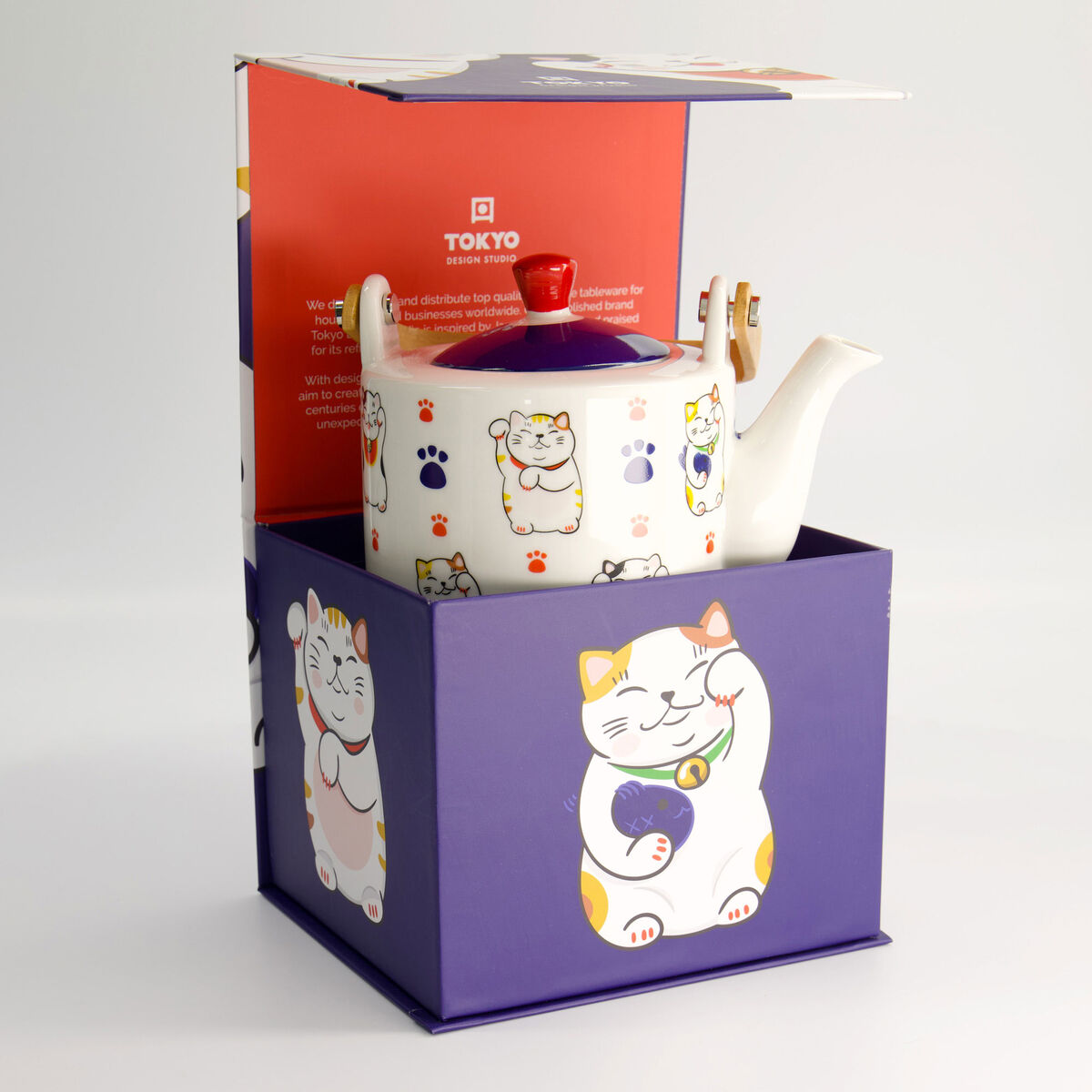 Tokyo Design Studio Kawaii Lucky Cat tekanna 800 ml