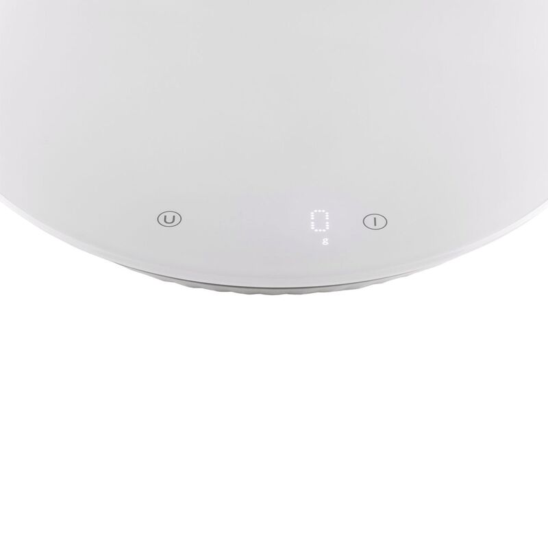 Plissé kjøkkenvekt, hvit