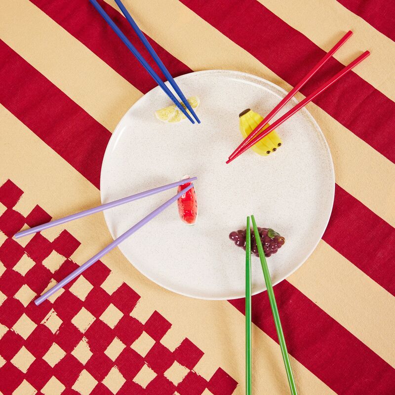 Love bordsduk 150x280 cm, röd/sand