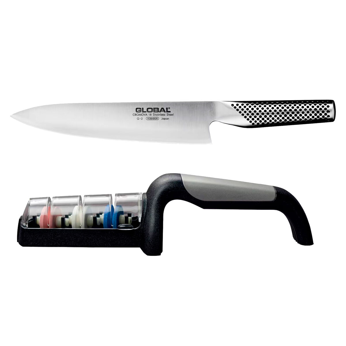 G-2 kokkekniv 20 cm + knivsliper