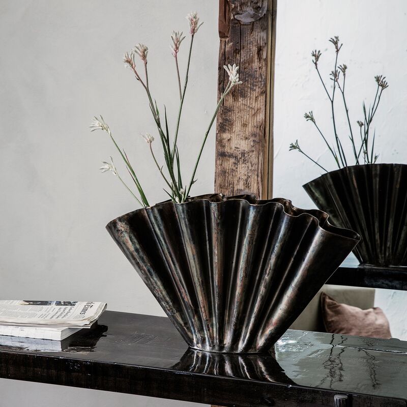 Flood maljakko 53,4x30 cm, antiikinruskea