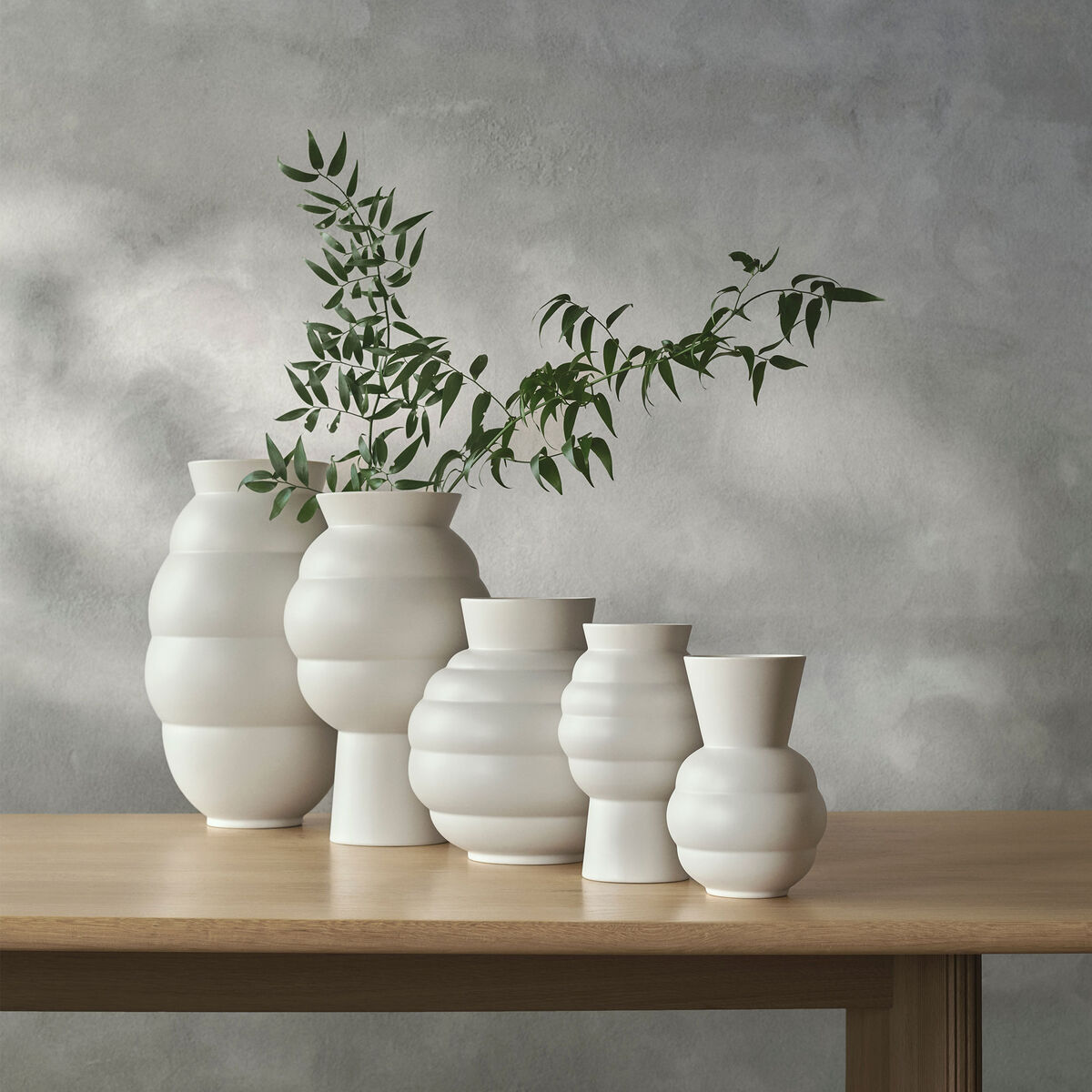 Knabstrup Tortus Archie Vas 41,5 cm, vit