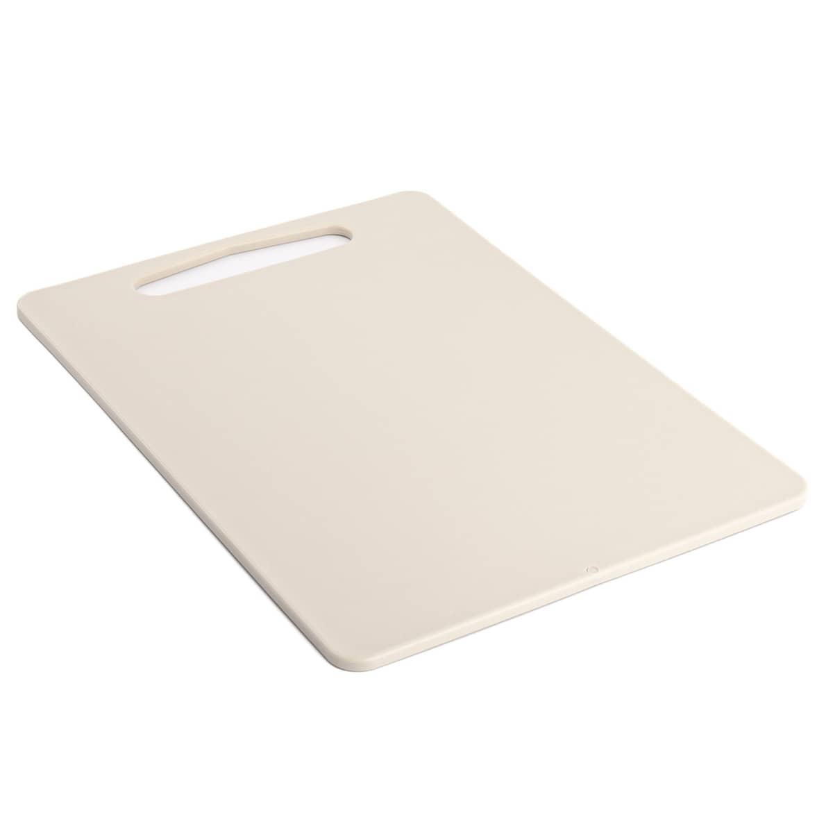 Skærebræt bioplast, 2-pak, beige/grå