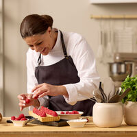 Paiform rektangulær 35×11 cm, mørkegrå