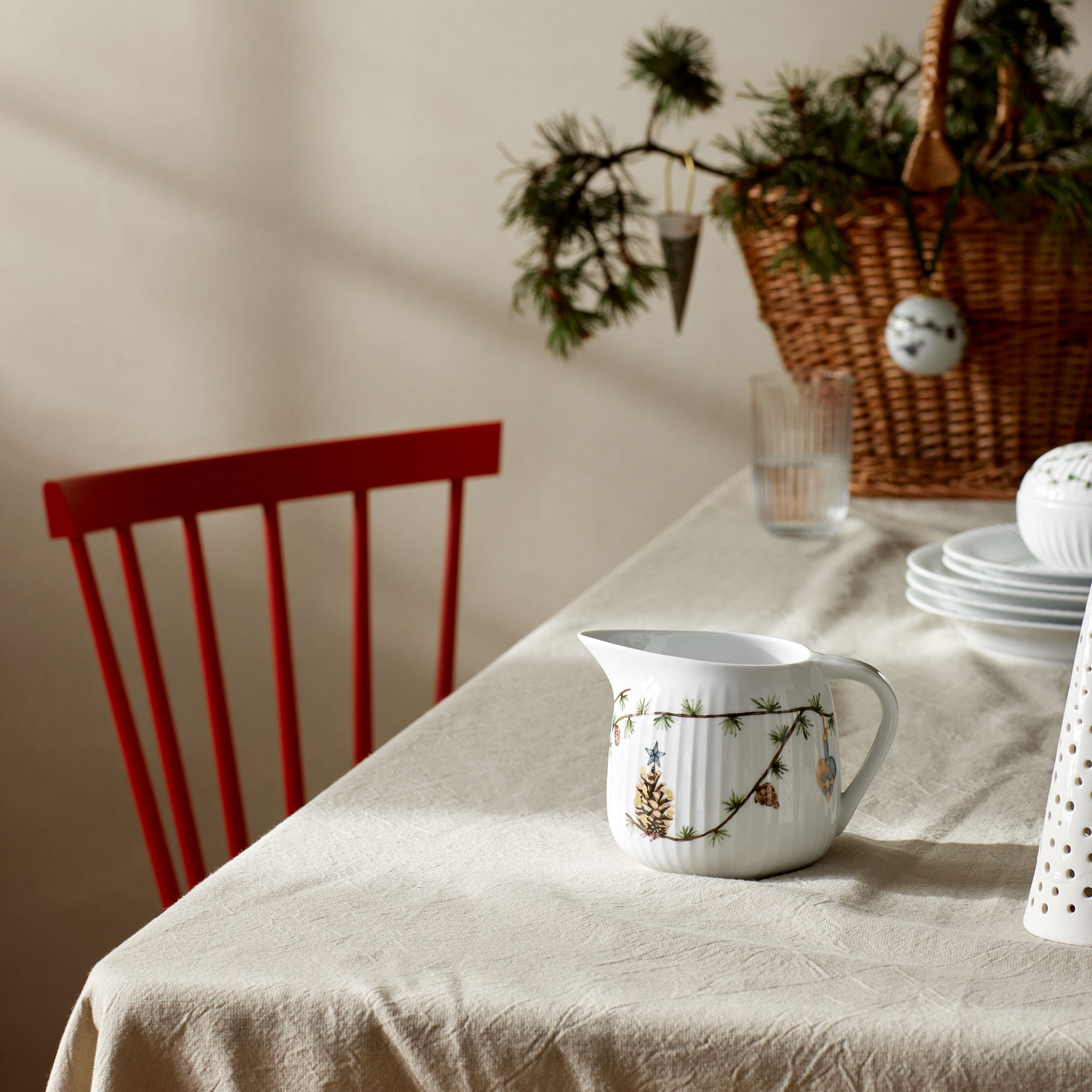 Kähler Hammershøi Christmas Saucekande 66 cl, hvid