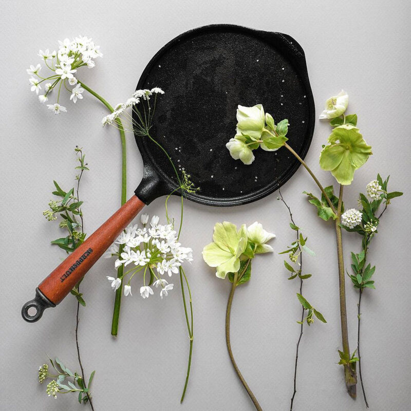 Pannkakspanna Gjutjärn 23 cm Trähandtag