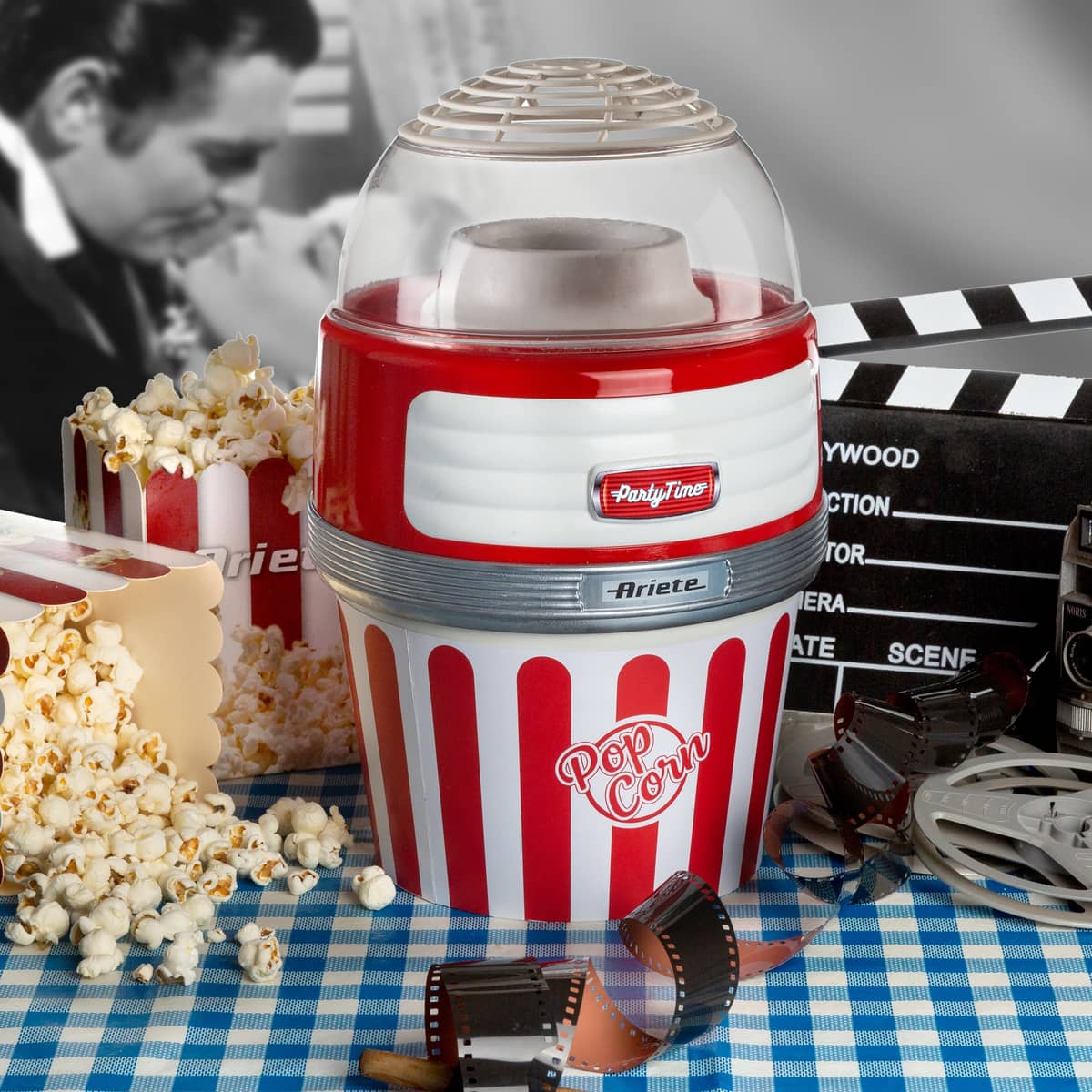 Party Time Popcornmaskin XL, röd