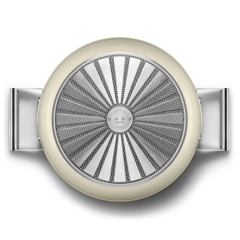 Traktørpanne 28 cm, creme