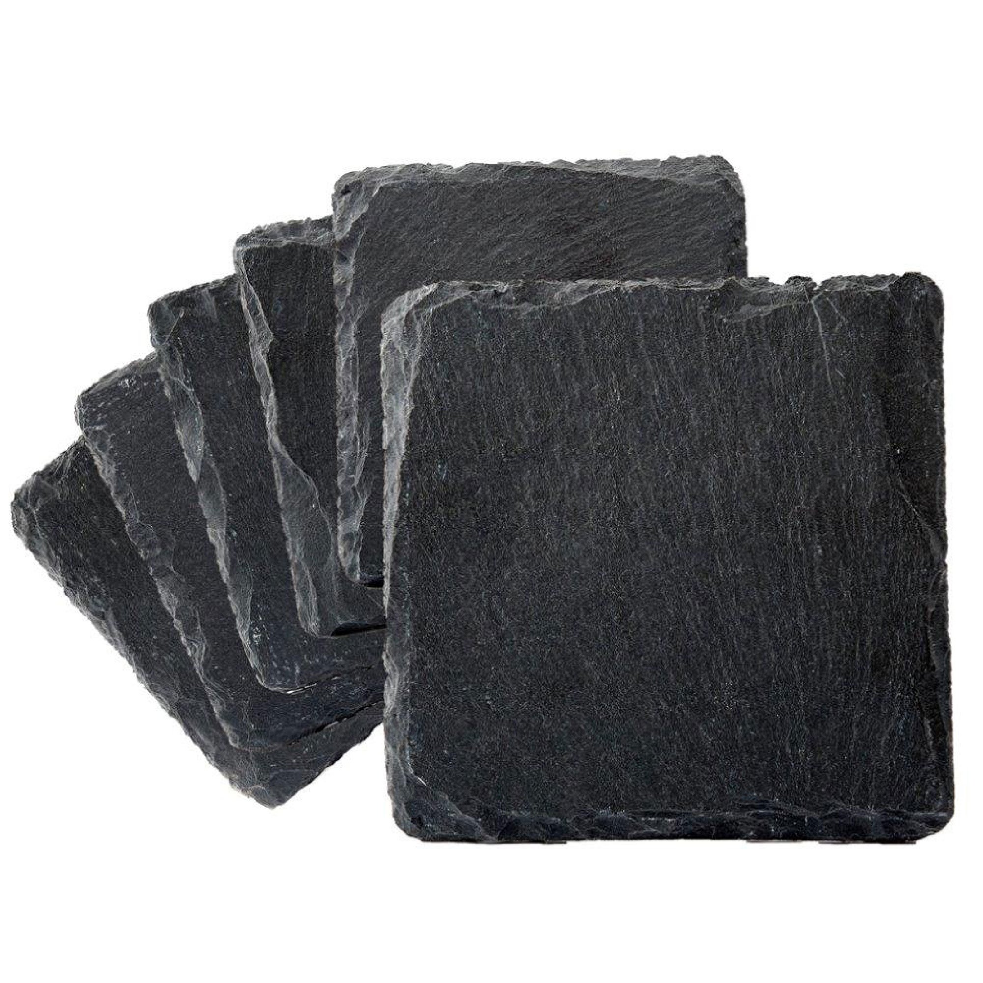 Produktfoto för Dorre - Glasunderlägg 10x10 cm 6-pack Svart