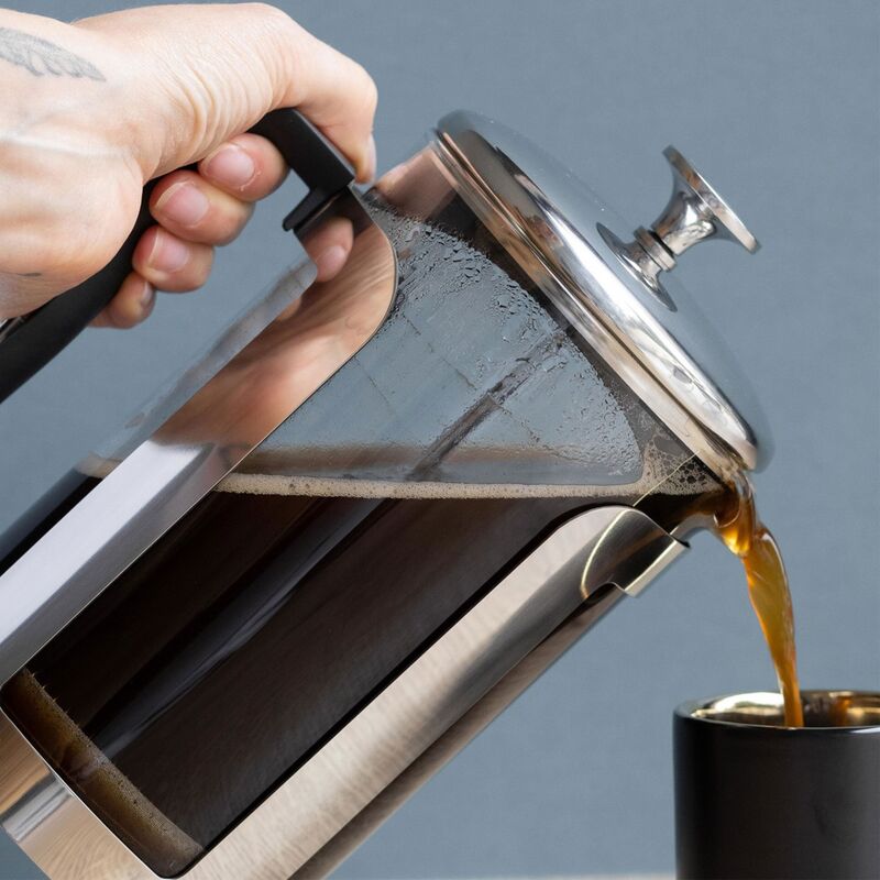 La Cafetière Roma Stempelkande 12 kopper, rustfrit stål