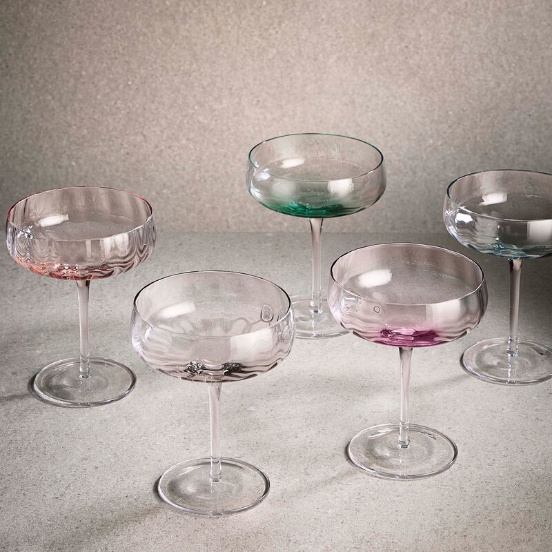 Champagne-/cocktailglass 30 cl, grønn