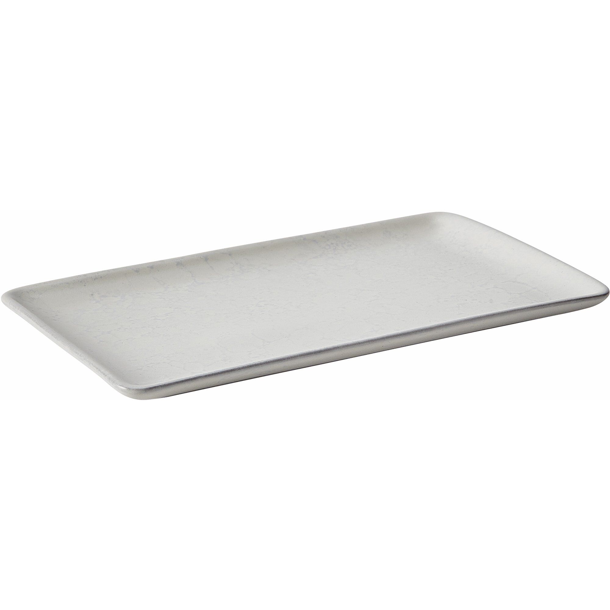 Raw Rektangulær Tallerken Arctic White