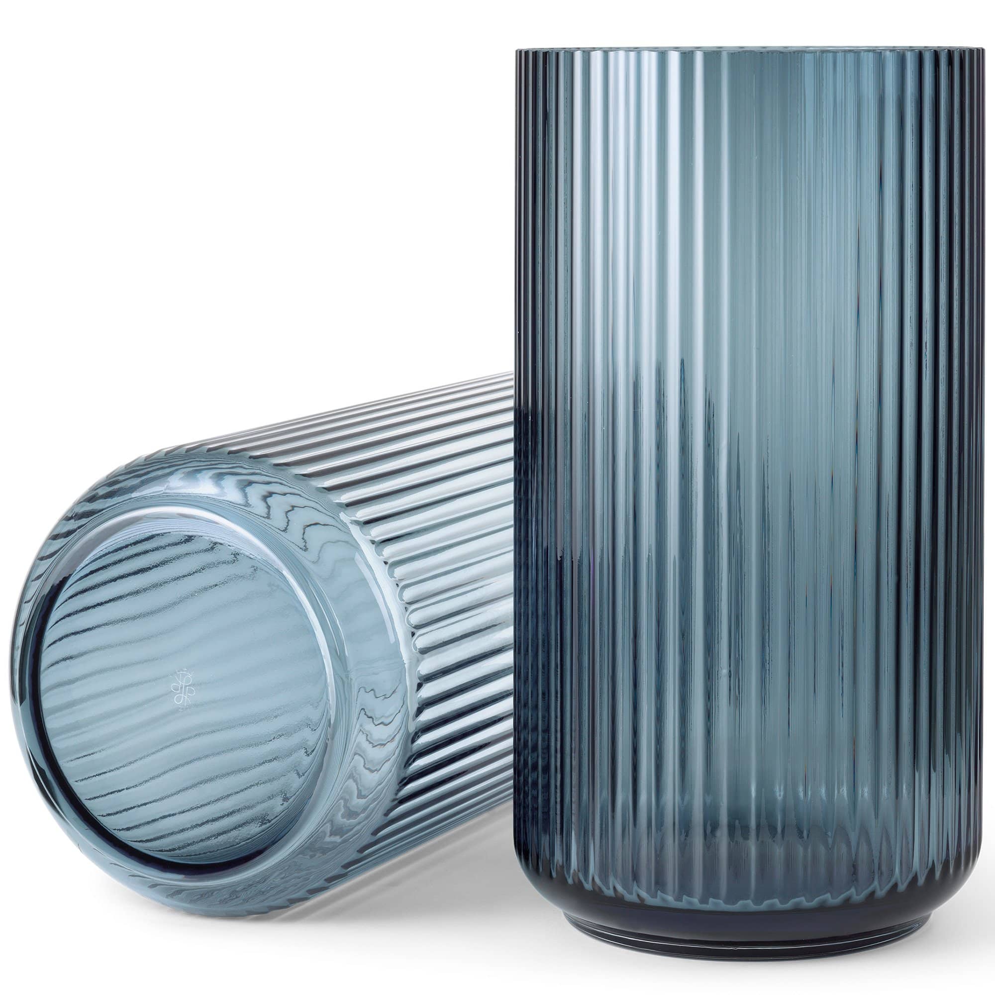Lyngbyvasen Glas Midnight Blue