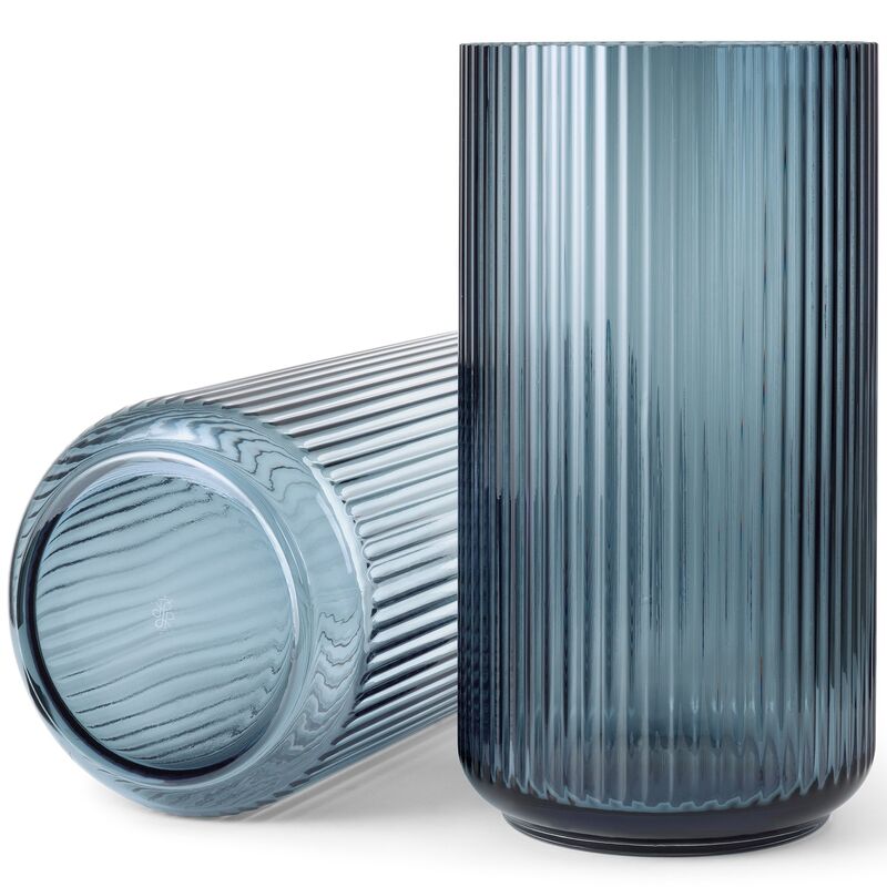 Lyngbyvas 38 cm., glas - midnight blue