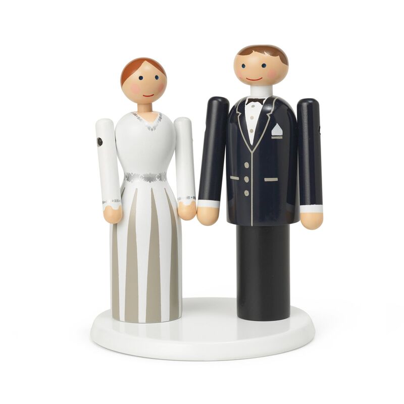 Plattform för bruden och brudgummen, vit