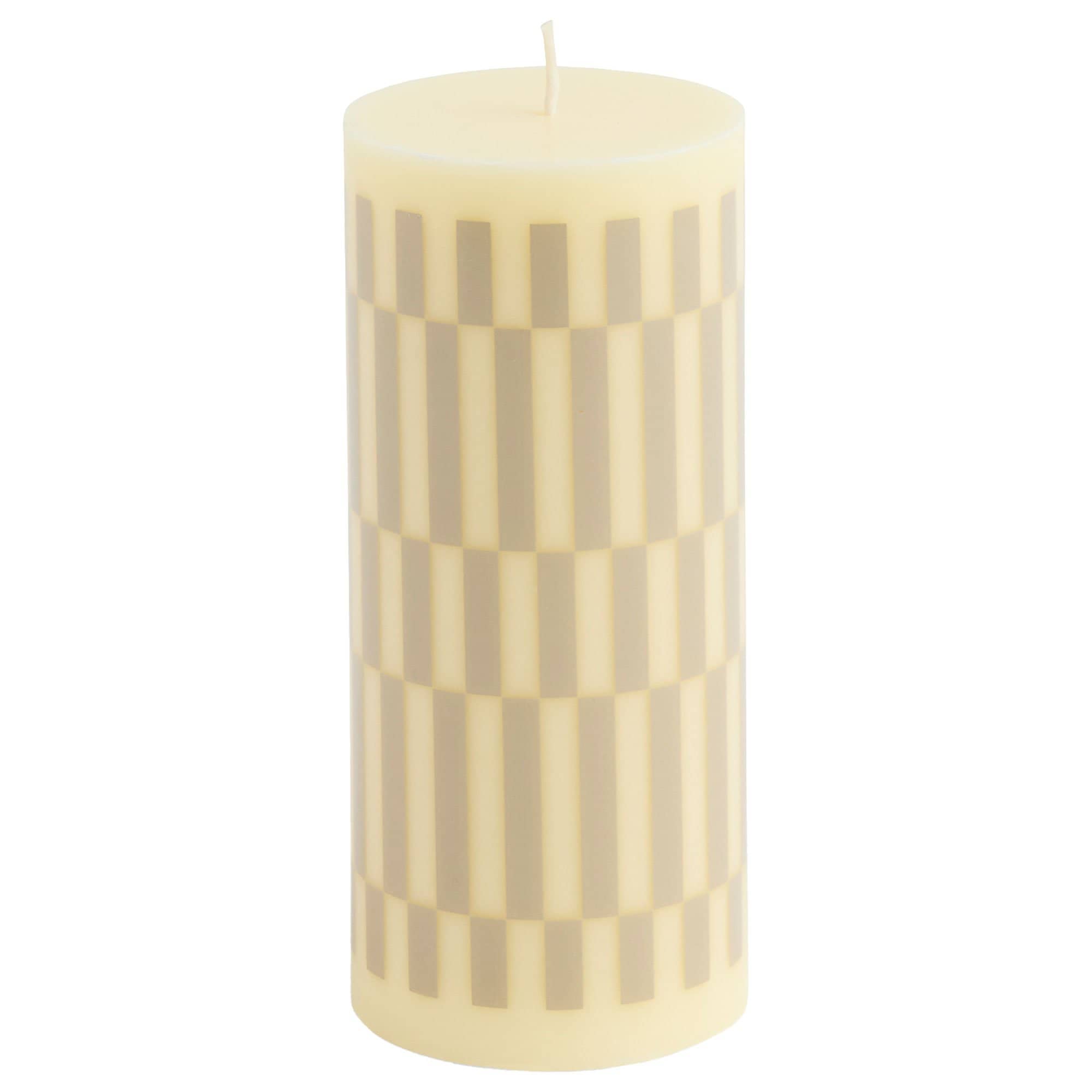 Produktfoto för HAY - Column Candle - Blockljus - Cream | Sand - H15 x D6,5 x W6,5 cm