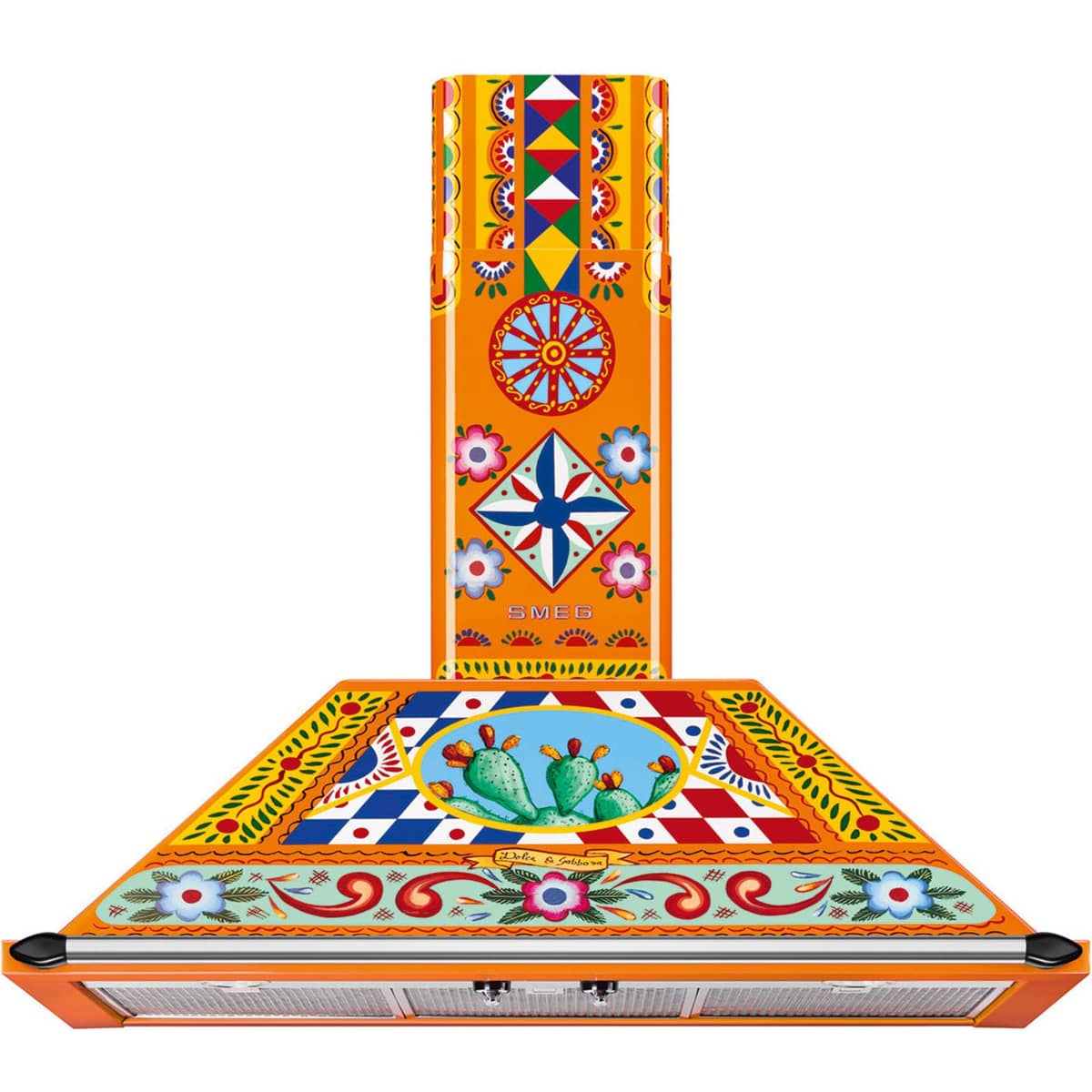 Vägghängd fläkt Dolce & Gabbana Divina Cucina KT90DGC 90 cm