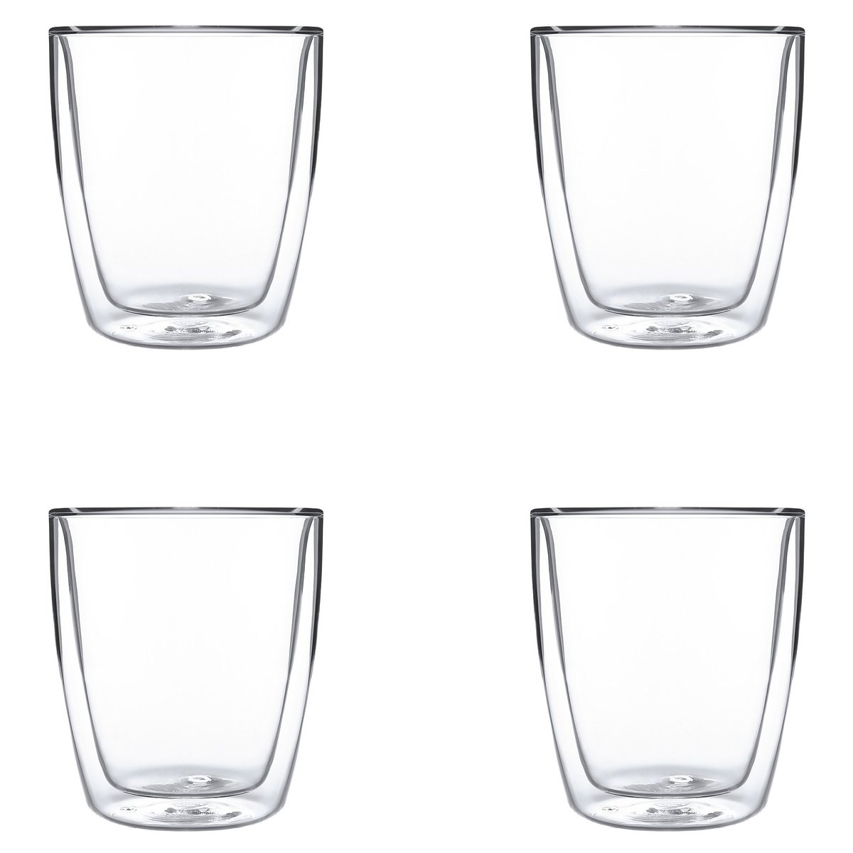 Dobbeltvegget Espressoglass, 4 stk, small