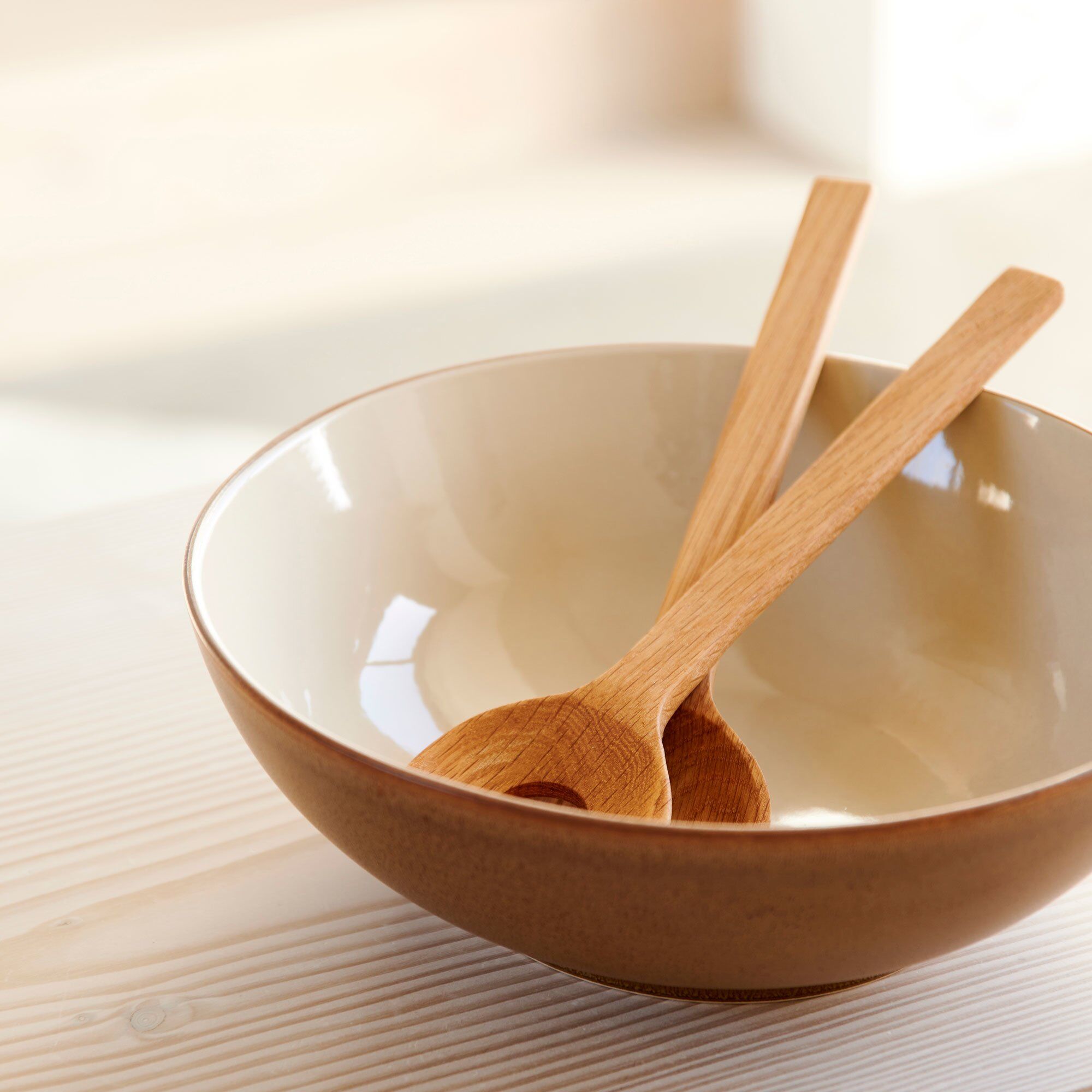 Alternativ bild 1 för Bitz Salladsskål 24 cm, wood/sand