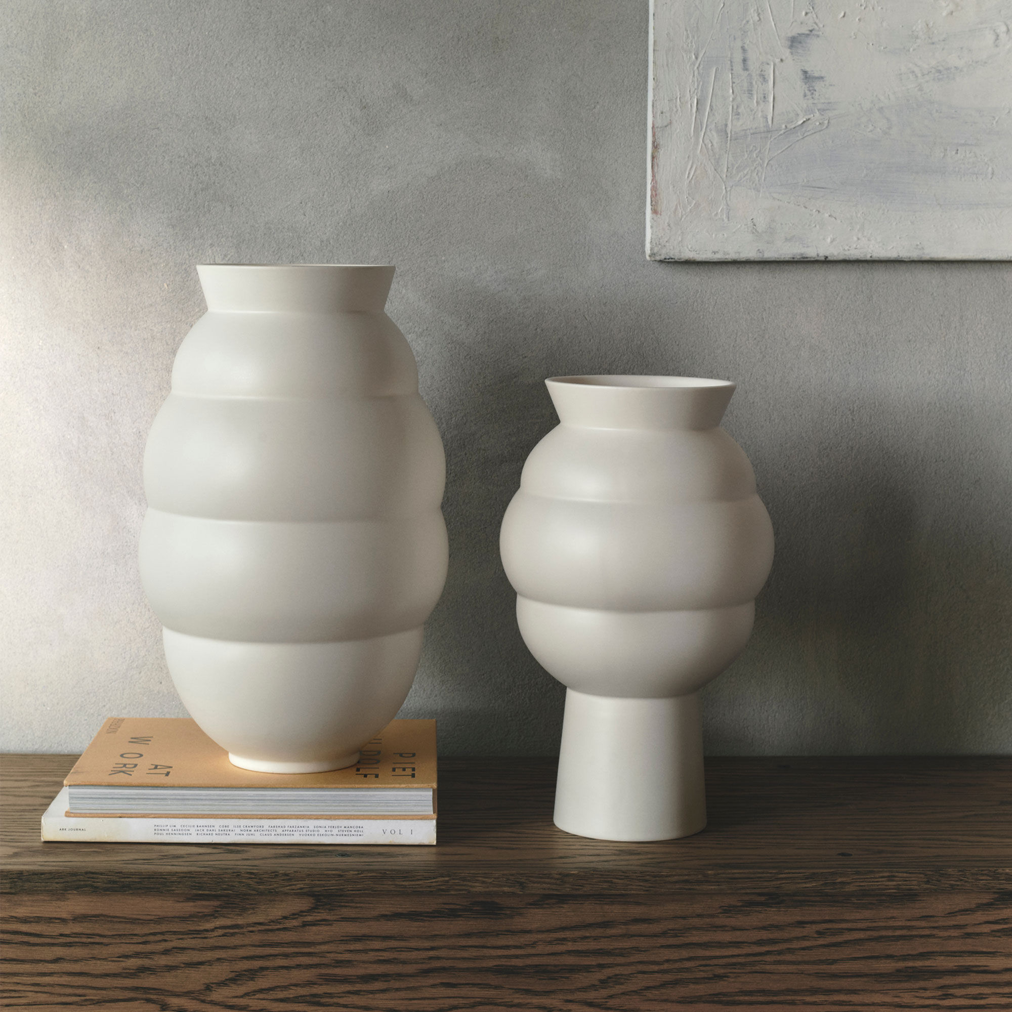 Knabstrup Tortus Archie Vas 41,5 cm, vit