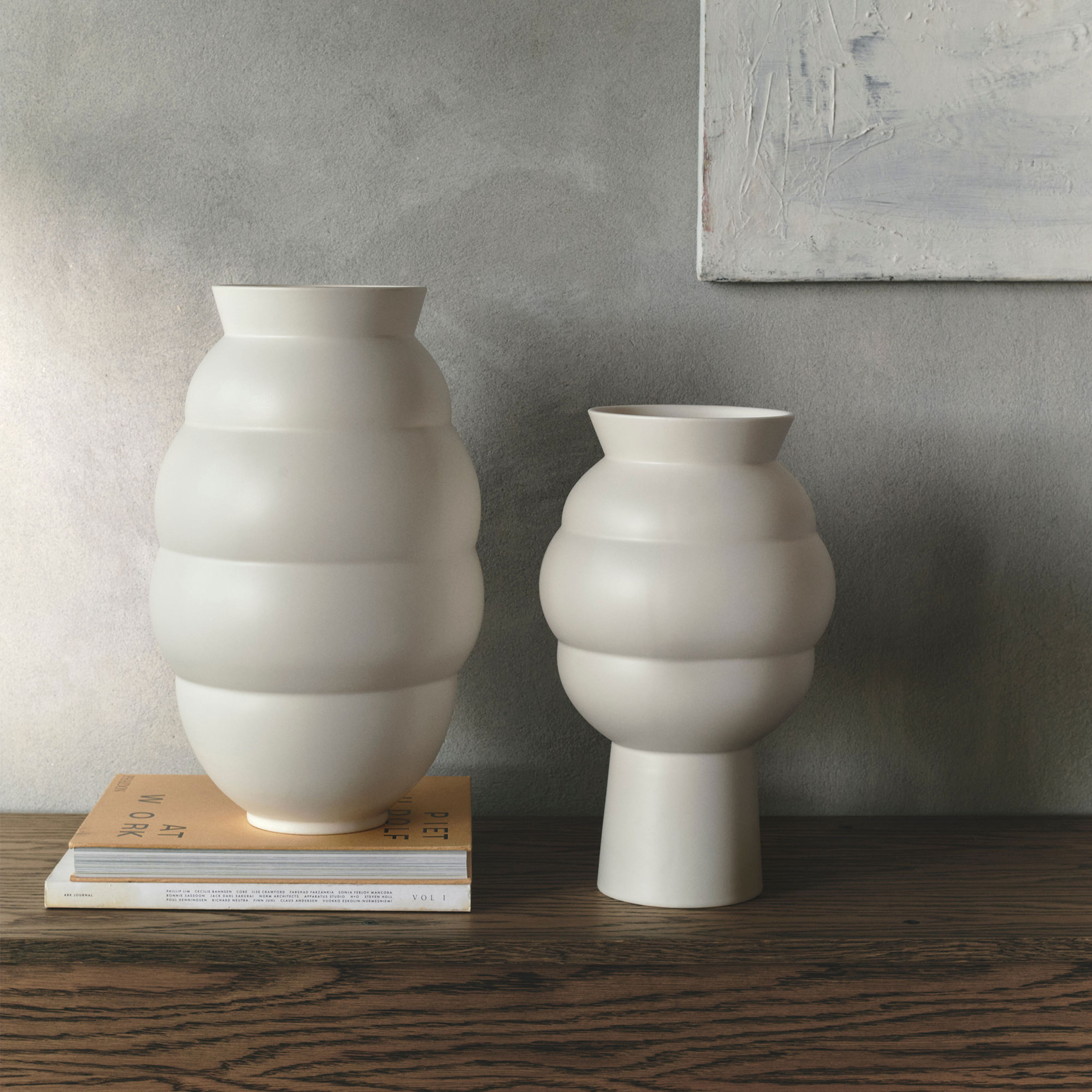 Knabstrup Tortus Archie Maljakko 41,5 cm, valkoinen