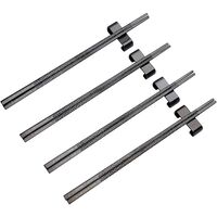 Spisepinde 4 par, onyx