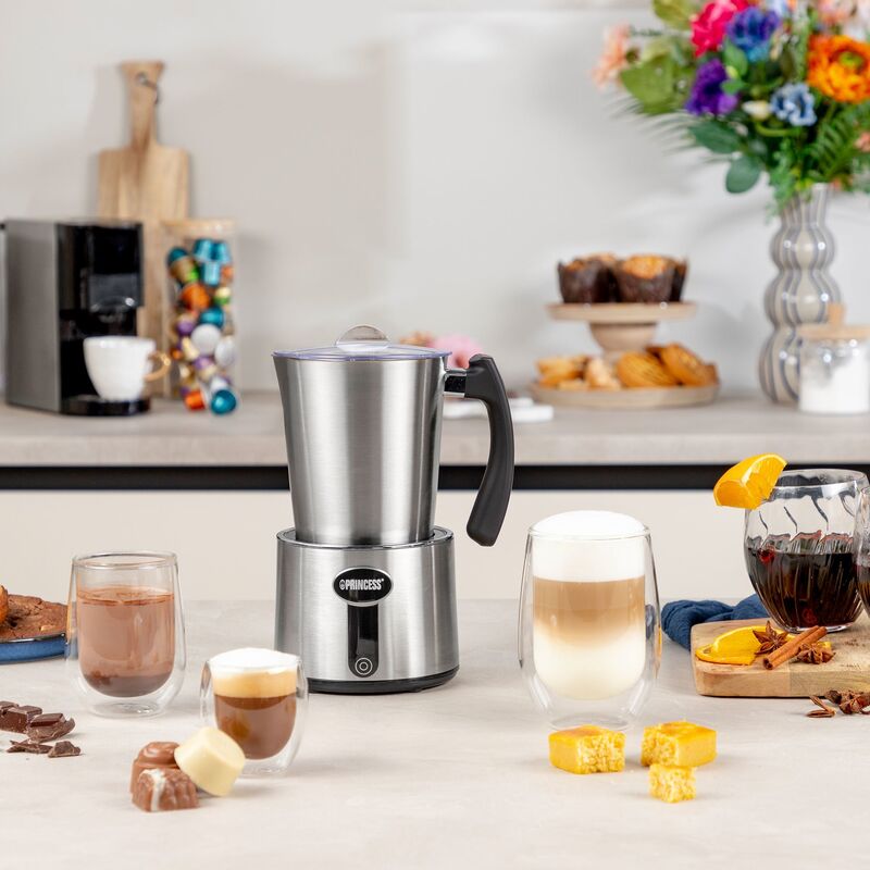 Induction melkeskummer 650 watt, sølv