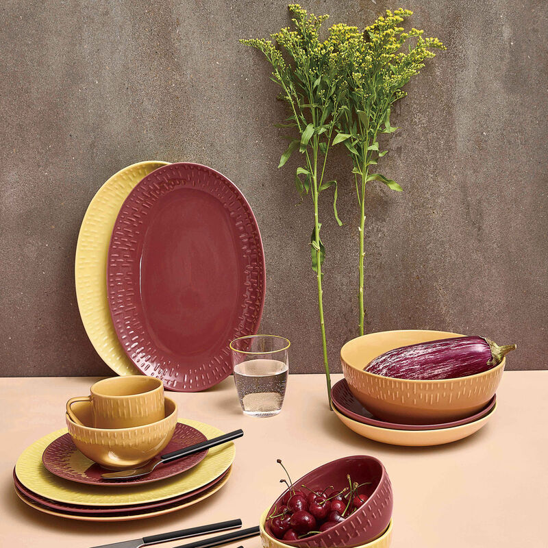 Aida Confetti Bordeaux Soikea Vati 36x25,5 cm.