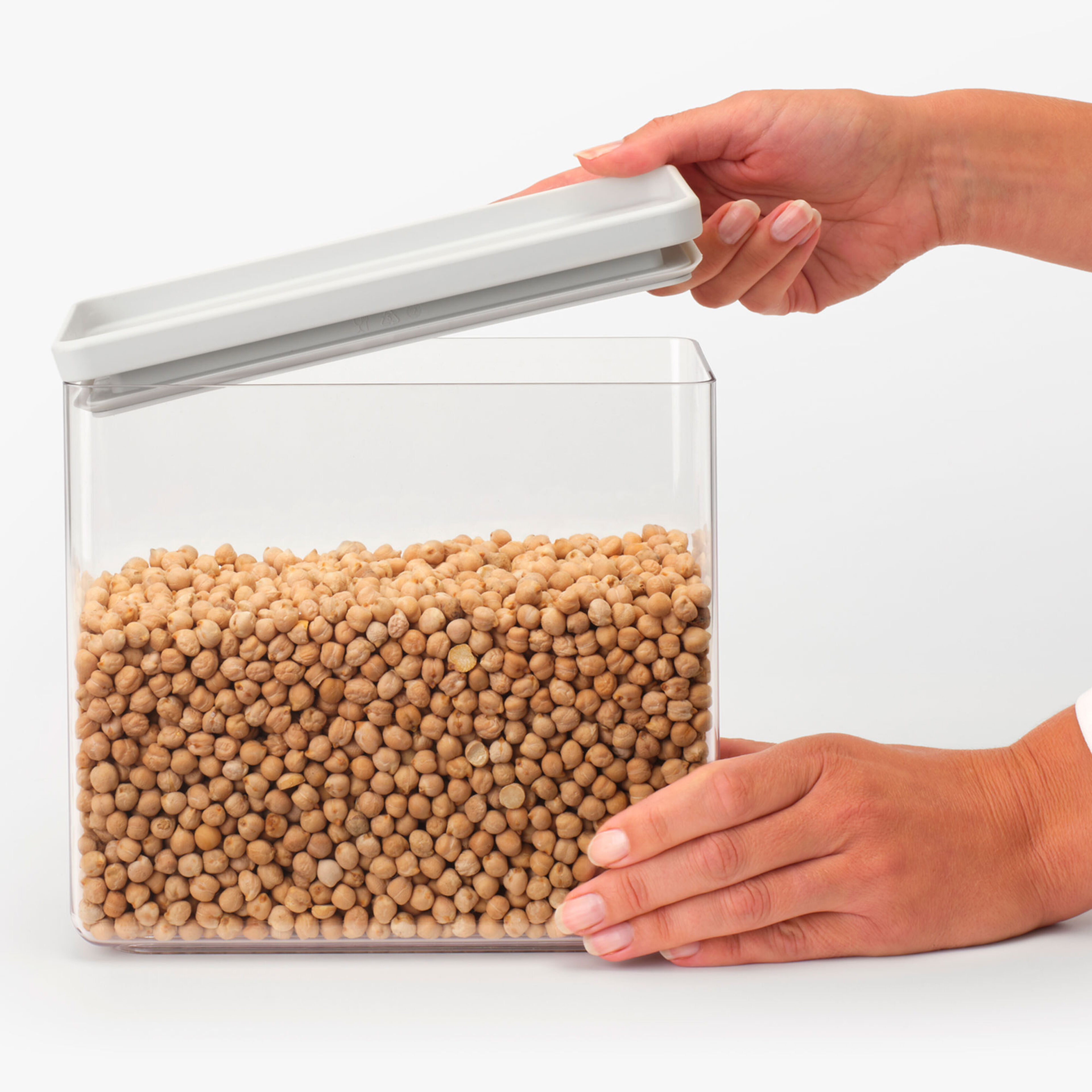 Tasty+ stabelbar beholder 3,5 liter, lysegrå