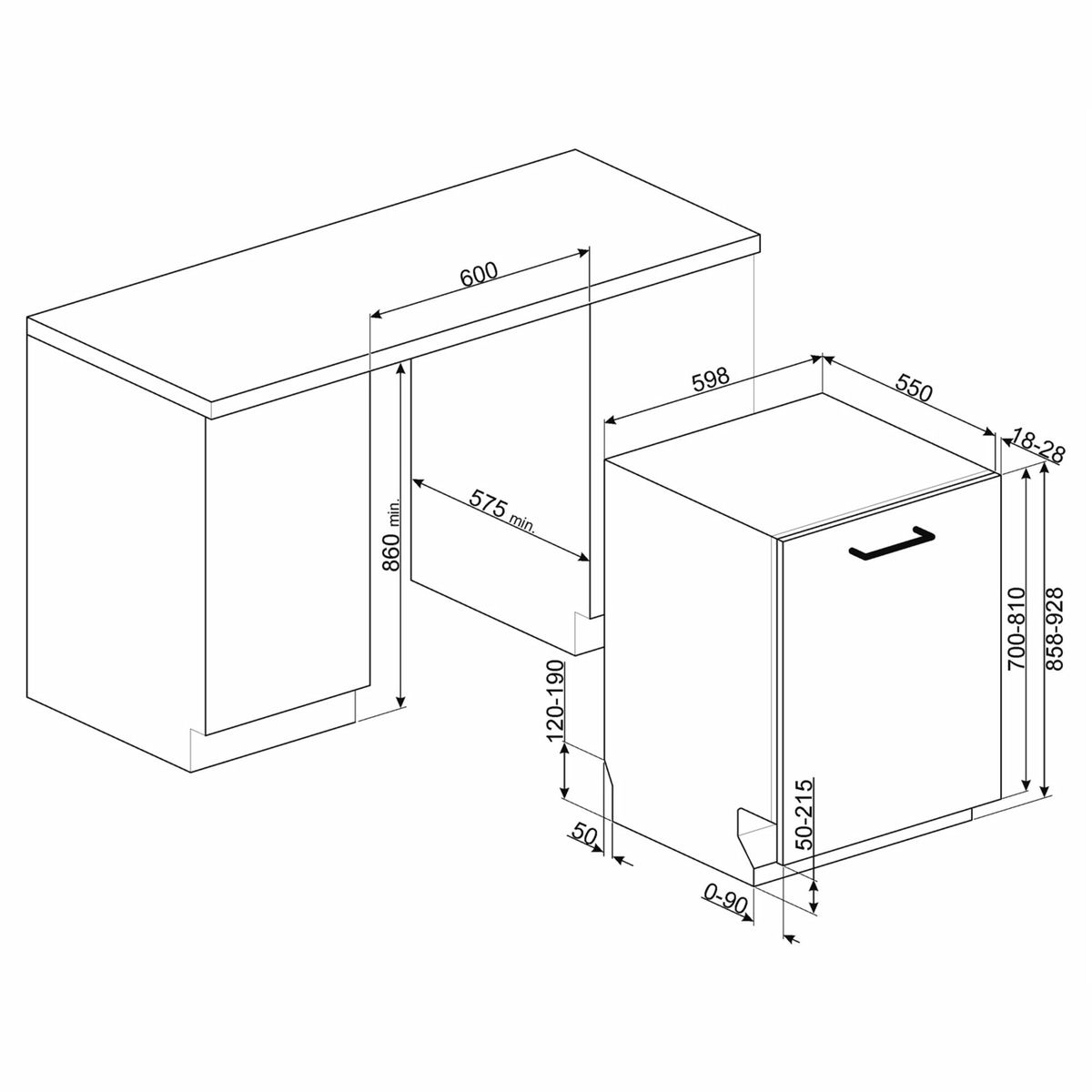 STL332CH integroitava astianpesukone 60 cm