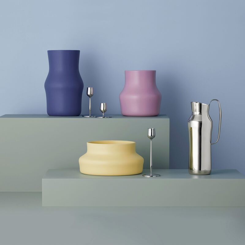 Dorotea karaffel 30 cm, polert stål