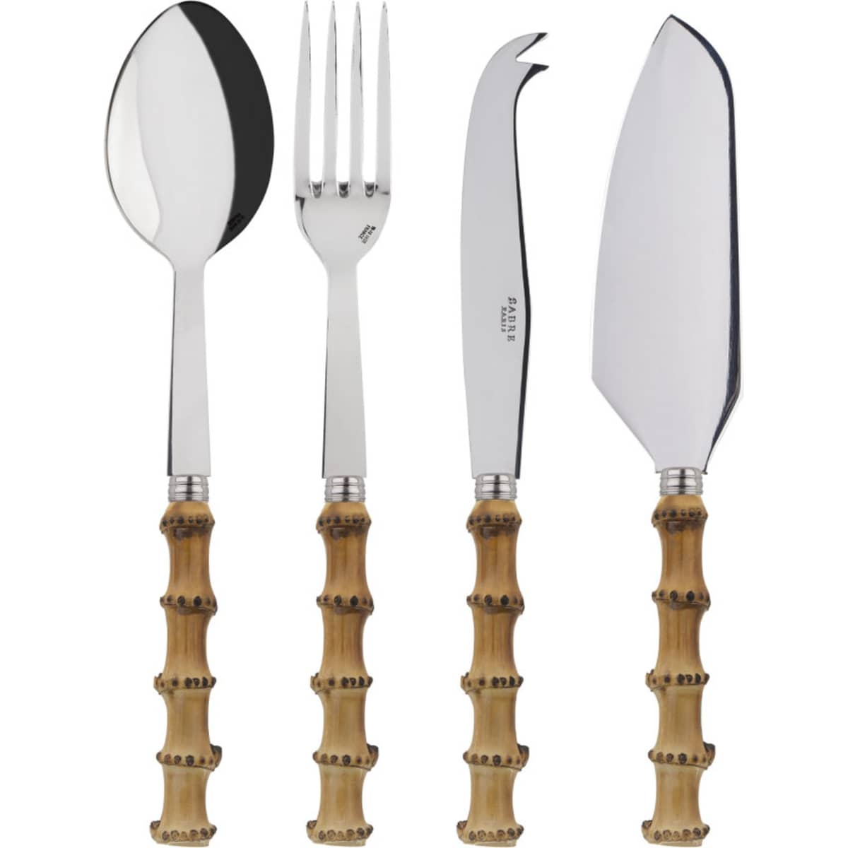 Panda serveringsset 4 delar, bamboo light