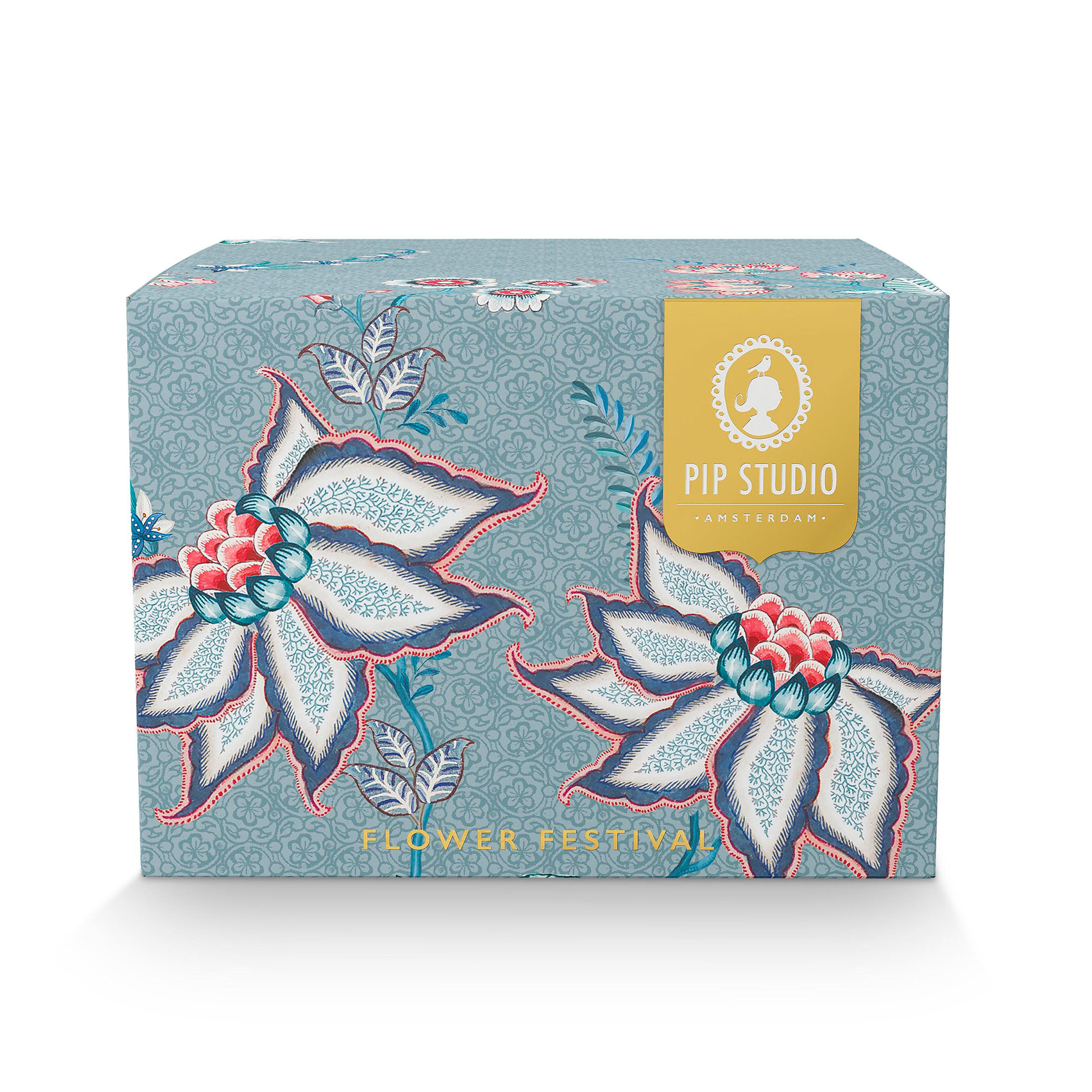 PIP Studio Flower Festival cappucinokopp 2-pakning, rosa